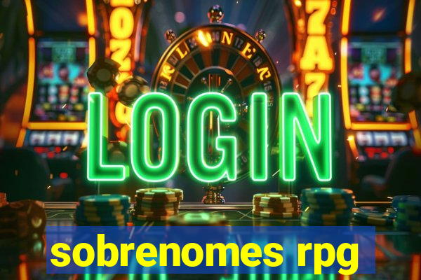 sobrenomes rpg